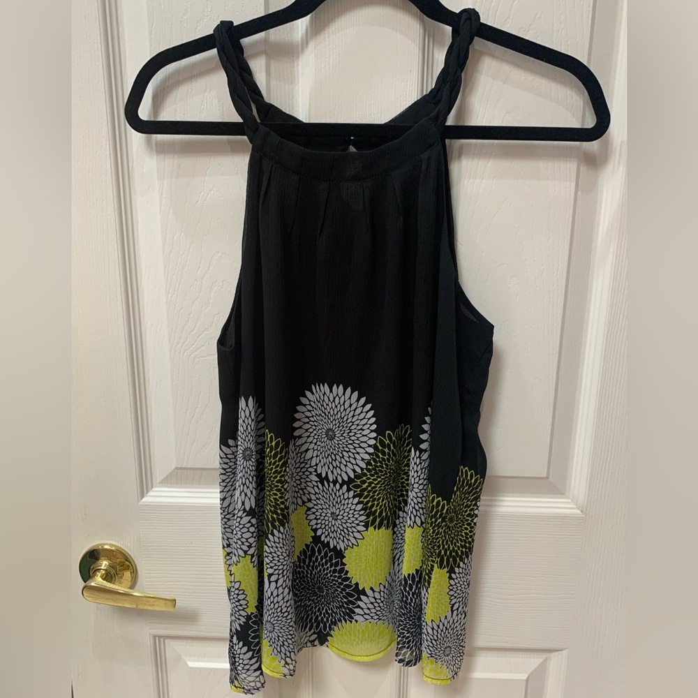 a.n.a sheer lined tank top size medium